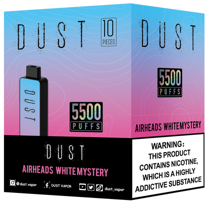 AIRHEADS WHITE MYSTERY Dust Vapes / Dust Vape